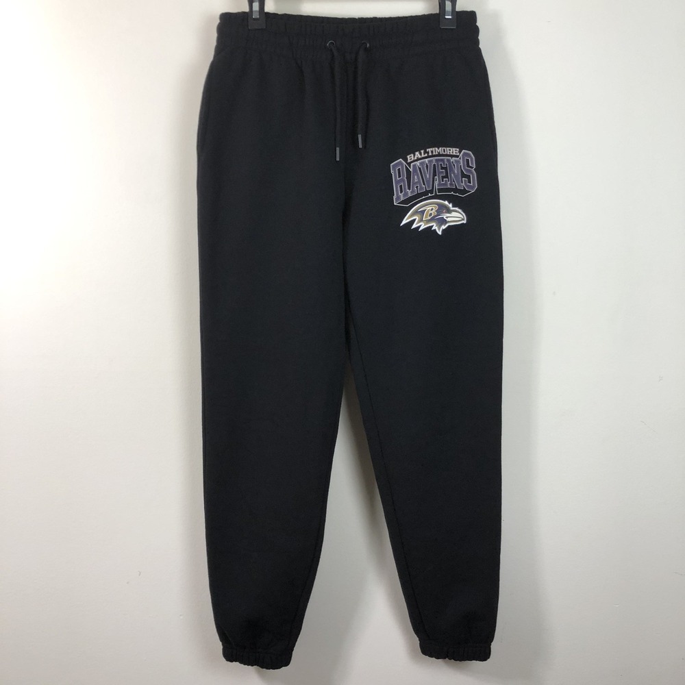 Baltimore Ravens NFL Primark Sweatpants Joggers Pants Mens Sz S Black Football